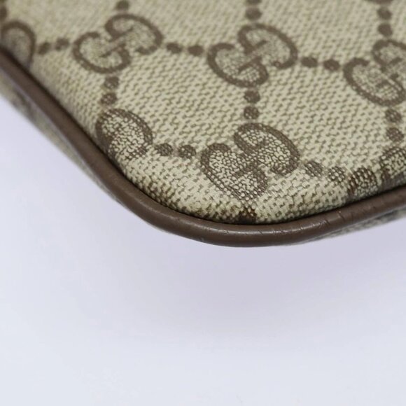 GUCCI GG Supreme Web Sherry Line Shoulder Bag PVC Beige 904 02 047 Auth 84221 - Picture 4 of 16